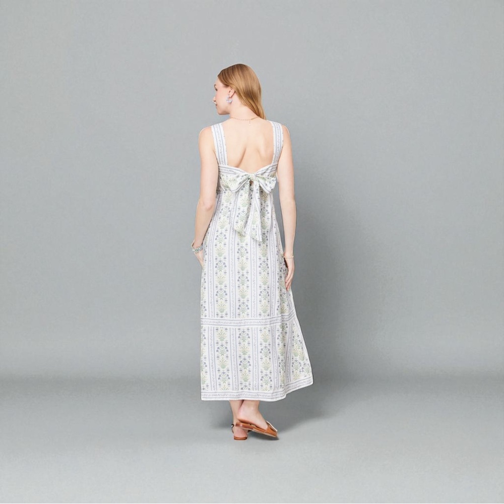Spartina 449 Linen Midi Dress Size Medium - Picture 2 of 14